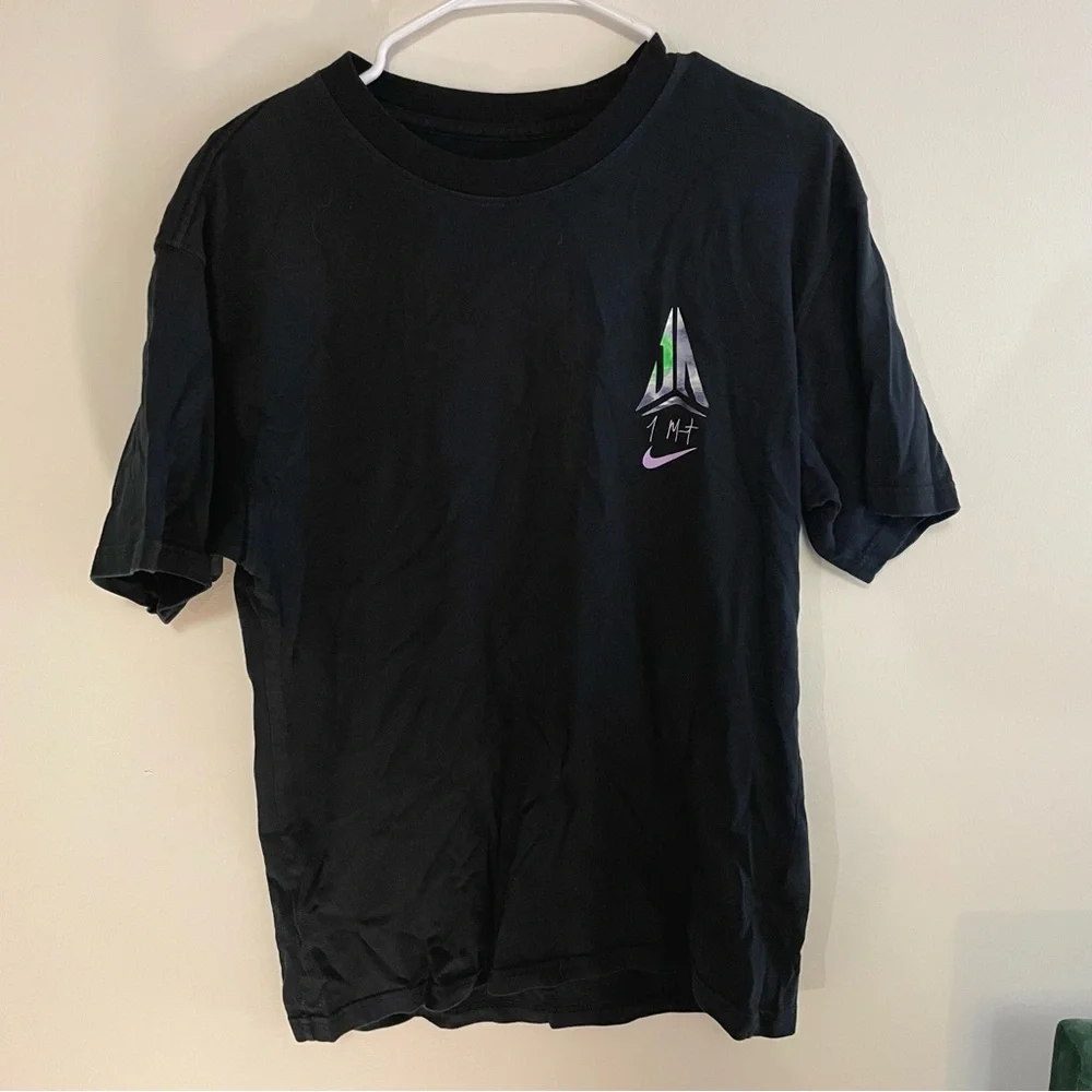 Nike Ja Morant Max90 Night-time GFX Men's Basketball T-Shirt Black Tee 1MT Small